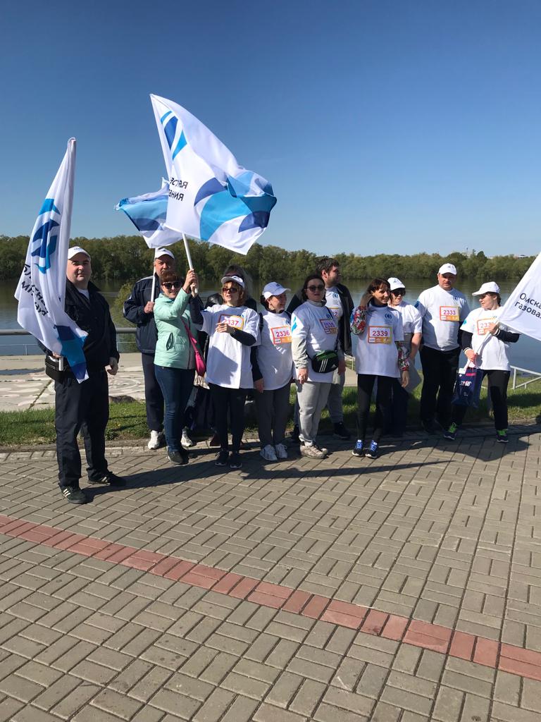 Омская областная газовая компания приняла участие в XXIV Весеннем полумарафоне